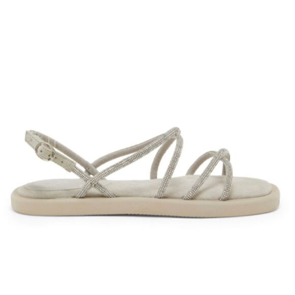 Jimena Embellished Sandal (Women)VINCE CAMUTO Taupe Size 6 - Picture 3 of 7